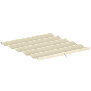 Toile de toit pour pergola tonnelle rétractable de 3 x 3 m - toile uniquement 250 x 255 cm crème