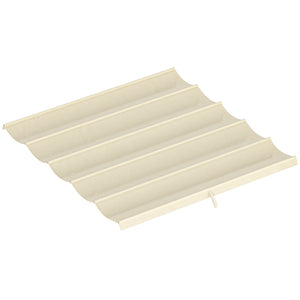 Toile de toit pour pergola tonnelle rétractable de 3 x 3 m - toile uniquement 250 x 255 cm crème