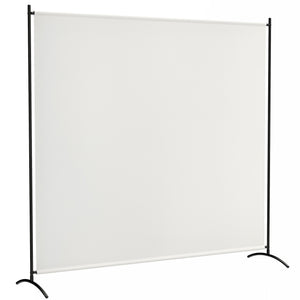 Paravent Extérieur à Panneau Unique, Séparateur de Pièce de 180H cm avec Protection UV30+, Panneau Brise-Vue avec Base Stable pour Intérieur et Extérieur, Beige