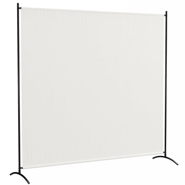 Paravent Extérieur à Panneau Unique, Séparateur de Pièce de 180H cm avec Protection UV30+, Panneau Brise-Vue avec Base Stable pour Intérieur et Extérieur, Beige