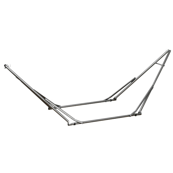 Support de Hamac Pliable, Cadre de Hamac Portable 2-en-1 Réglable avec Sac de Transport et Structure en Acier, pour Intérieur, Extérieur, Camping, Noir