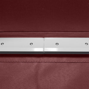 Store banne Manuel rétractable Angle Réglable Aluminium Polyester imperméabilisé 3,5 x 2,5 m rouge