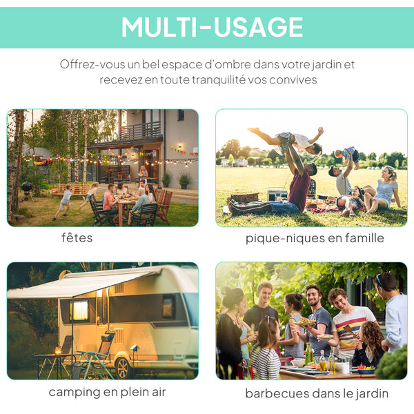 Pergola tonnelle de jardin avec auvent réglable acier polyester haute densité gris foncé