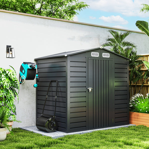 Rouleau à Gazon Jardin en Acier avec poignée dim. 47L x 32l x 105H cm lestage Max. 30 L Noir