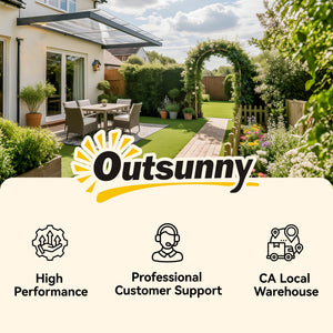 Auvent de porte marquise en polycarbonate auvent de porte d'entrée bord en aluminium résistante toit abri contre la pluie, la neige et UV 303 x 96 x 27 cm transparent