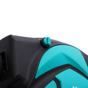 Dévidoir Mural Enrouleur Automatique pivotant 180° Tuyau 10 + 1 m avec Lance arrosage Support Mural intégré Turquoise Noir