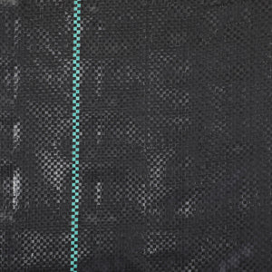 Toile de paillage, géotextile de paillage contre les mauvais herbes 100 x 1 m, résistant aux déchirures et conditions climatiques extrêmes, en polypropylène, noir