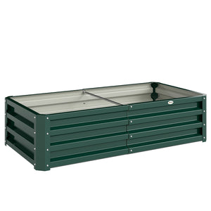 Carré potager de jardin 120 x 60 x 30,5 cm acier galvanisée vert foncé