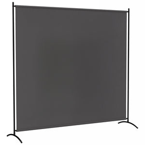 Paravent Extérieur à Panneau Unique, Séparateur de Pièce de 180H cm avec Protection UV30+, Panneau Brise-Vue avec Base Stable pour Intérieur et Extérieur, Gris Foncé