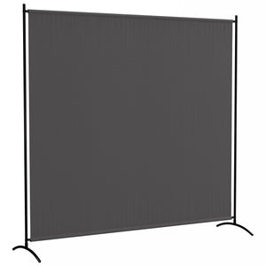 Paravent Extérieur à Panneau Unique, Séparateur de Pièce de 180H cm avec Protection UV30+, Panneau Brise-Vue avec Base Stable pour Intérieur et Extérieur, Gris Foncé