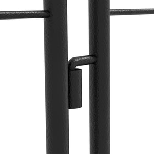 Lot de 4 treillis de jardin, support pour plantes grimpantes en acier, 50L x 180H cm, noir