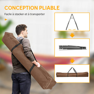 Support de Hamac Pliable, Cadre de Hamac Portable 2-en-1 Réglable avec Sac de Transport et Structure en Acier, pour Intérieur, Extérieur, Camping, Noir