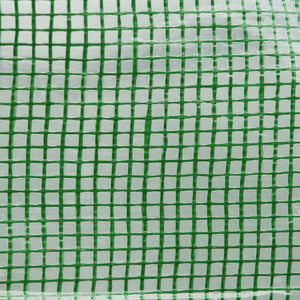 Serre de Jardin Tunnel 13,5 m² dim. 4,5L x 3l x 2H m - 6 fenêtres, Porte zippée Enroulable - châssis Tubulaire Acier galvanisé, bâche PE Haute densité Vert