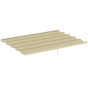 Toile de toit pour pergola tonnelle rétractable de 4 x 3 m - toile uniquement 350 x 260 cm beige