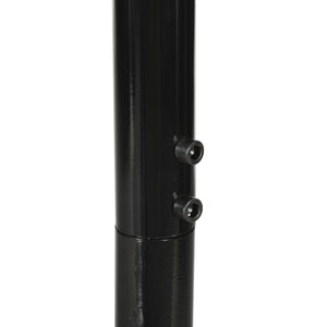 Support de fauteuil suspendu, support chaise suspendue, base en X, cadre en C, boucle à ressort inclus, cadre en métal robuste, charge max.120 kg, 114 x 80 x 208 cm, noir