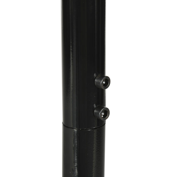 Support de fauteuil suspendu, support chaise suspendue, base en X, cadre en C, boucle à ressort inclus, cadre en métal robuste, charge max.120 kg, 114 x 80 x 208 cm, noir