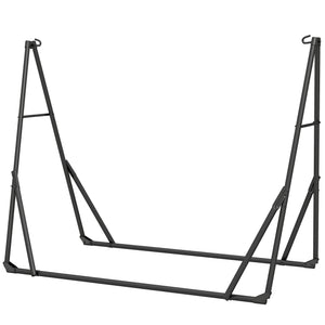 Support de Hamac 290 cm, Cadre de Hamac en Acier Pliable, Portable et Réglable avec Sac de Transport, Capacité de 120 kg, Noir