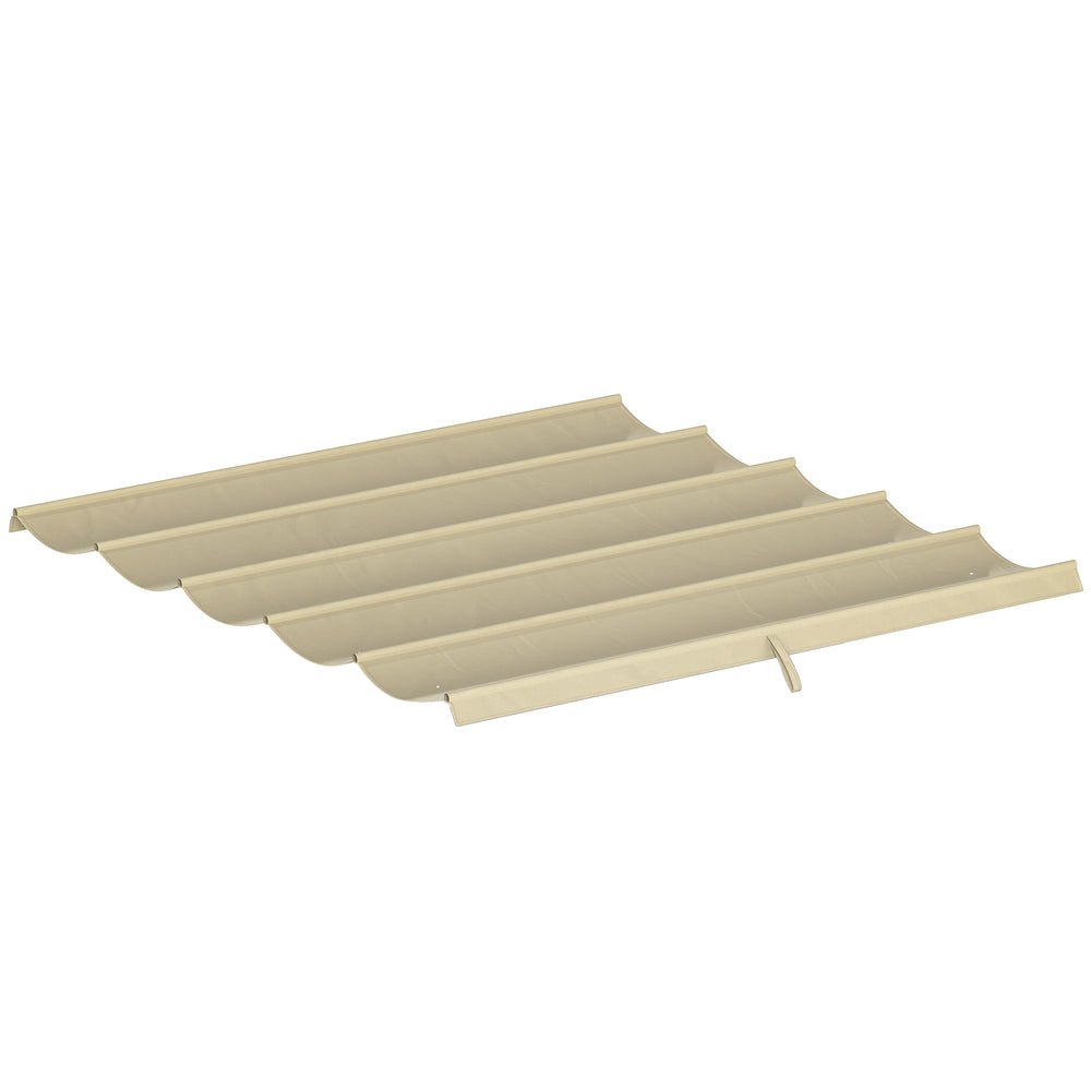 Toile de toit pour pergola tonnelle rétractable de 3 x 3 m - toile uniquement 250 x 255 cm beige
