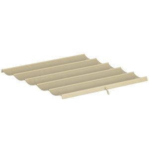 Toile de toit pour pergola tonnelle rétractable de 3 x 3 m - toile uniquement 250 x 255 cm beige