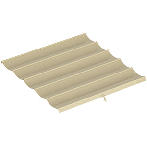 Toile de toit pour pergola tonnelle rétractable de 3 x 3 m - toile uniquement 250 x 255 cm beige