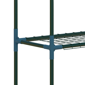 Lot de 2 Étagères à Fleurs en acier 4 Niveaux Intérieur et Extérieur, support de plantes étagère à plantes pour Jardin, Balcon, Salon, 70 x 27 x 110 cm, vert
