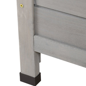 Armoire de jardin abri jardin remise pour outils sur pied dim. 87L x 46,5l x 96,5H cm  étagère portes persiennes toit bitumé gris