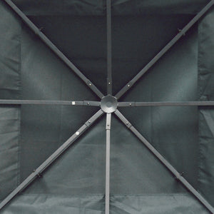 Toit de Rechange pour Pavillon de Jardin en Métal Partyzelt Polyester 3x3m Gris Anthracite