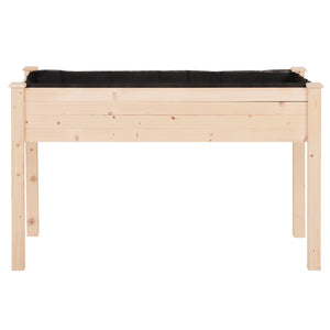Jardinière sur Pieds Potager dim. 122L x 56l x 76H cm Inserts d'irrigation + Feutre de Drainage Inclus Bois Massif Sapin