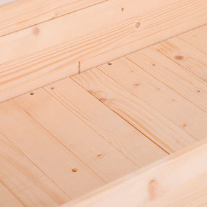Jardinière sur Pieds Potager dim. 122L x 56l x 76H cm Inserts d'irrigation + Feutre de Drainage Inclus Bois Massif Sapin