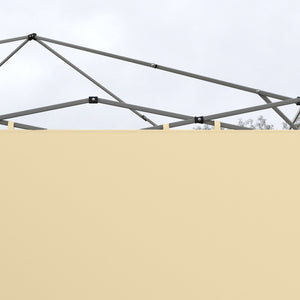 Parois latérales de Rechange Barnum panneaux latérals pour tonnelle 3 x 3 ou 3 x 6 m 2 pièces beige