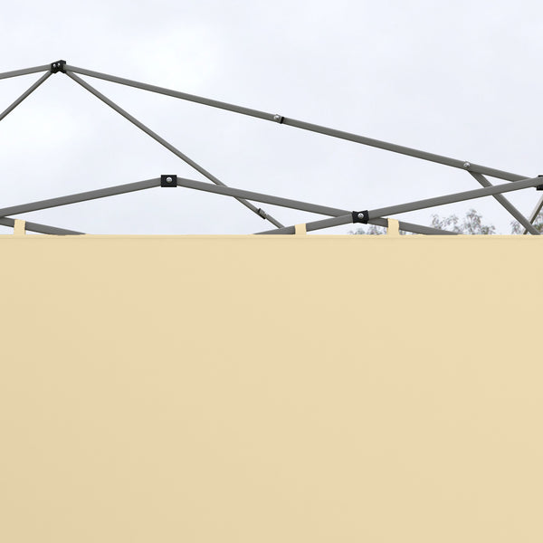 Parois latérales de Rechange Barnum panneaux latérals pour tonnelle 3 x 3 ou 3 x 6 m 2 pièces beige