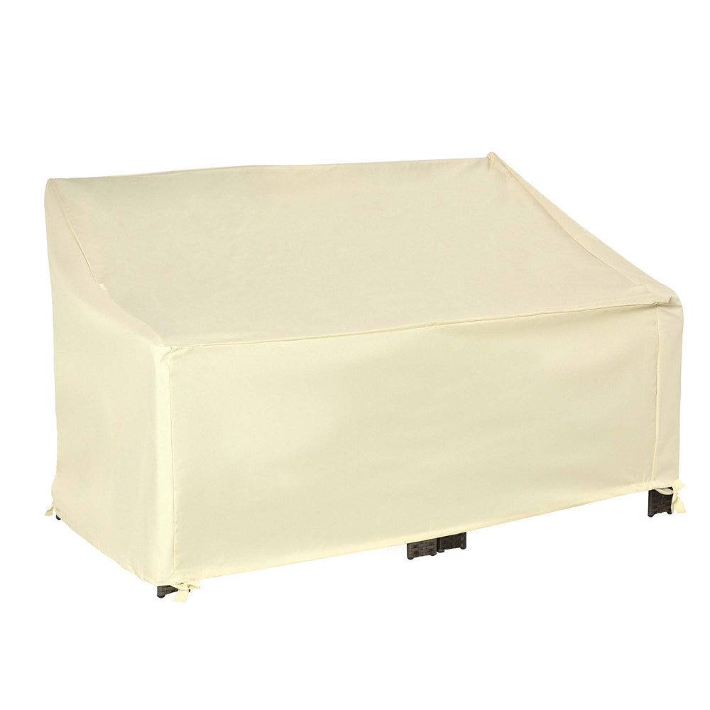 Housse de Protection mobilier de Jardin bâche étanche 140L x 84l x 56/94H cm Oxford Haute densité 600D Beige