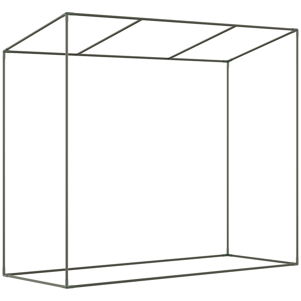 Serre de jardin PE, serre de balcon, bâche renforcée 140 g/m², châssis en acier, porte zippée enroulable, pour légumes plantes fleurs, intérieur et extérieur, 200 x 76 x 168 cm, blanc