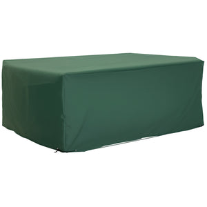 Housse de Protection Étanche Housse Salon de Jardin 600D Oxford Tissu Bâche Salon de Jardin Extérieur Imperméable rectangulaire 210L x 140l x 80H cm Vert