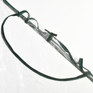 Serre de jardin PVC, serre de balcon, bâche renforcée, châssis en acier, porte zippée enroulable, pour légumes plantes, intérieur et extérieur, 180 x 100 x 168 cm, transparent vert