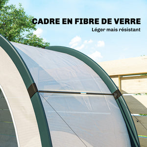Serre de Jardin Pliable et Portable, Petite Serre de Balcon en Bâche PE et Porte Zippée, pour Légumes Plantes Fleurs, 200 x 80 x 164 cm, Vert