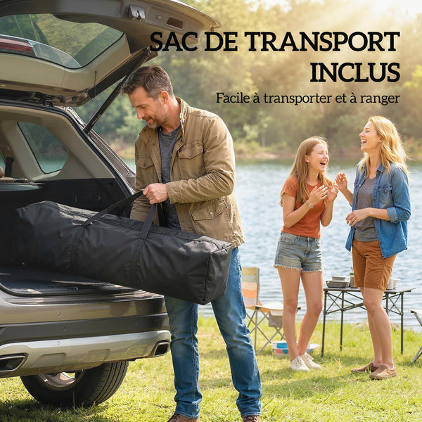 Tonnelle de jardin 2 x 2 m pop up tente pliante réglable en hauteur protection UV50+ tonnelle pliante avec 4 parois latérales sac de transport montage facile gris clair
