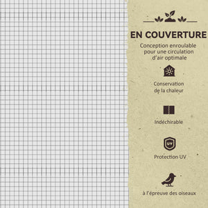 Potager sur Pieds surélevé avec bâche en PE Jardinière surélevée potager avec serre volume 104 L avec Trous de Drainage, Tissu non tissé, pour Plantes  Fleurs Légumes, 121x55x117cm gris foncé