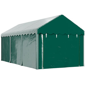 Carport tente de garage 3 x 6 m abri voiture extérieur tente de stockage avec 2 portes enroulables, toile en PE 200 g, carport résistant aux UV et étanche, pour voiture, camion, bateau, vert