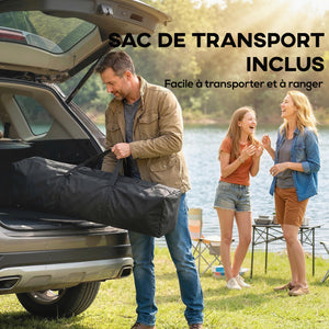 Tonnelle de jardin 2,5 x 2,5 m pop up tente pliante réglable en hauteur protection UV50+ tonnelle pliante avec 4 parois latérales 4 sacs de sable sac de transport montage facile gris foncé