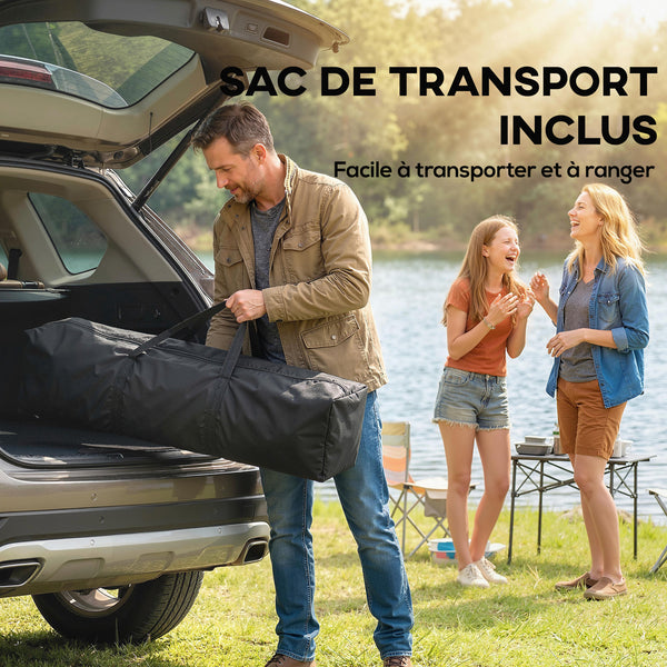 Tonnelle de jardin 2,5 x 2,5 m pop up tente pliante réglable en hauteur protection UV50+ tonnelle pliante avec 4 parois latérales 4 sacs de sable sac de transport montage facile gris foncé