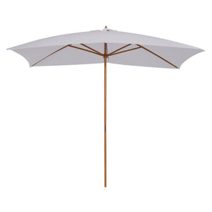 Parasol droit rectangulaire Parasol de jardin grande taille grande taille dim. 3L x 2l x 2,5H m blanc