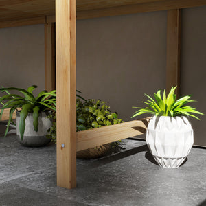 Jardinière sur Pieds Potager surélevé, Inserts d'irrigation + Feutre de Drainage Inclus Bois Sapin pré-huilé, dim. 225L x 55l x 80H cm
