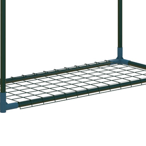 Lot de 2 Étagères à Fleurs en acier 4 Niveaux Intérieur et Extérieur, support de plantes étagère à plantes pour Jardin, Balcon, Salon, 70 x 27 x 110 cm, vert