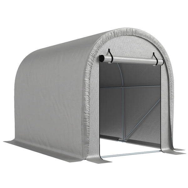 Tente de rangement de Jardin abri extérieur résistant à l'eau pour vélos, outils, porte zippée, cadre acier galvanisé