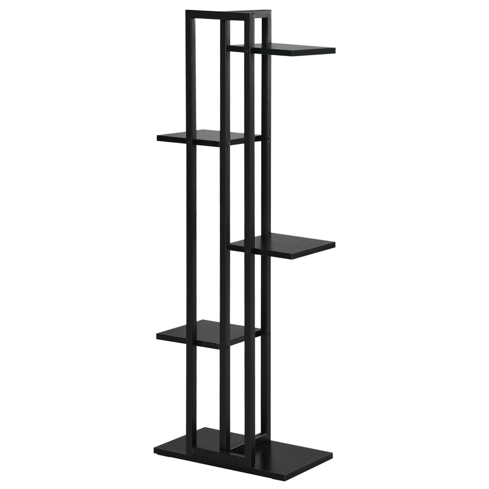 Étagère à fleurs en acier 5 niveaux intérieur et extérieur, support de plantes, étagère à plantes pour jardin, balcon, salon, chambre, 40 x 22 x 113 cm, noir