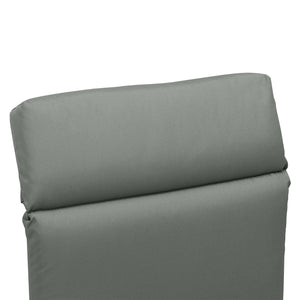 Coussins de chaise longue coussin bain de soleil - épais, confortable et rembourré - matelas transat avec 2 attaches, polyester 180 g/m², 196 x 55 x 8 cm, gris foncé
