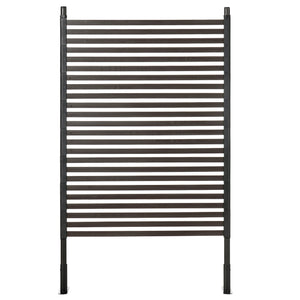 Panneau clotûre de jardin brise vue en métal extérieur avec pieds ou piquets à planter, modulaire, 93L x 22l x 150H cm