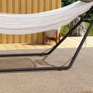 Support de Hamac pour 2-3 Personnes, Cadre de Hamac en acier Portable et Réglable, Résistante aux Intempéries, pour Hamacs de 2,75 à 4 m, Capacité de 150 kg, Noir