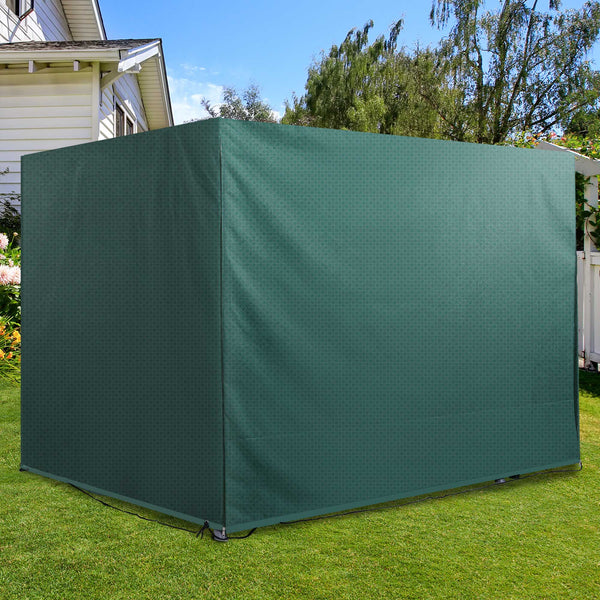 Housse de Protection balancelle de Jardin bâche étanche dim. 2,15L x 1,55l x 1,5H m PE Vert